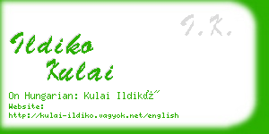 ildiko kulai business card
